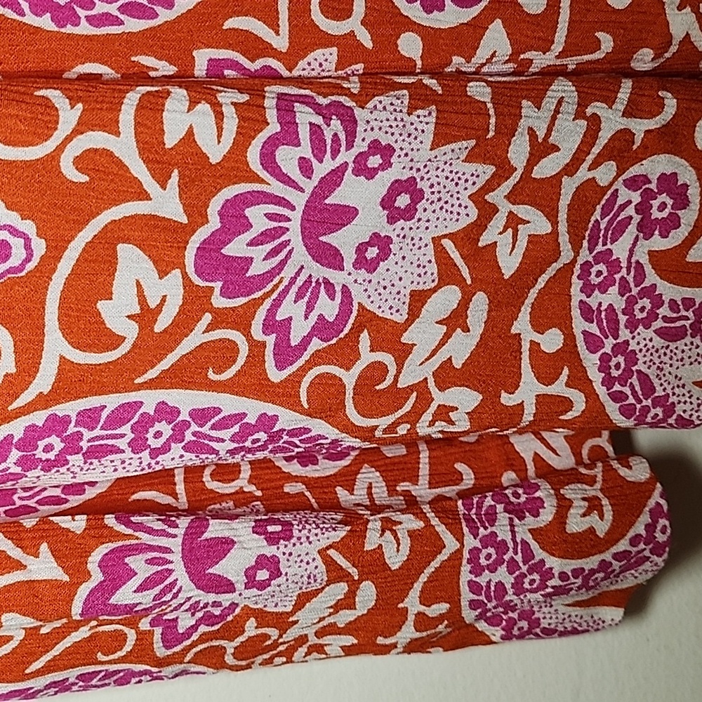 Boden Paisley Off-Shoulder Jumpsuit - Red and White Sz 8 - Picture 15 of 16